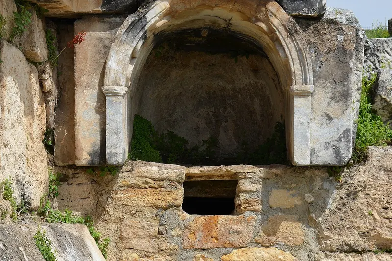 The Plutonium, the gas-emitting cave beside the Temple of Apollo