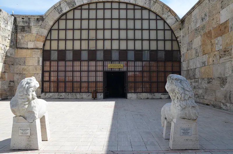Sarcophagi displayed in the Hierapolis Archaeology Museum