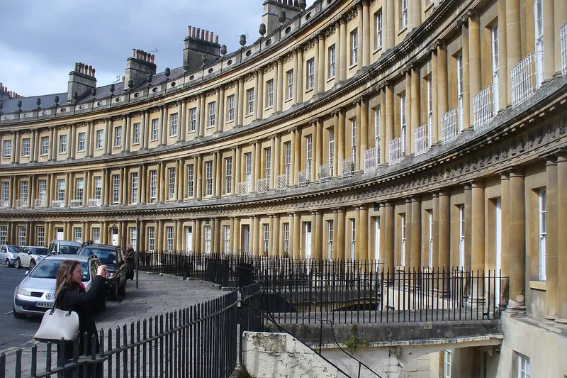 The circular Georgian street known as the Circus