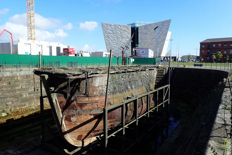The angular exterior of the Titanic Belfast museum