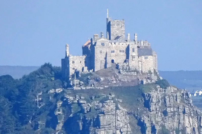 The castle-topped tidal island of St Michael's Mount