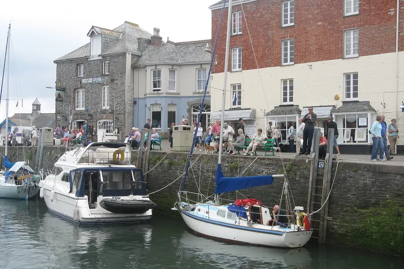 Boats in Padstow's harbour