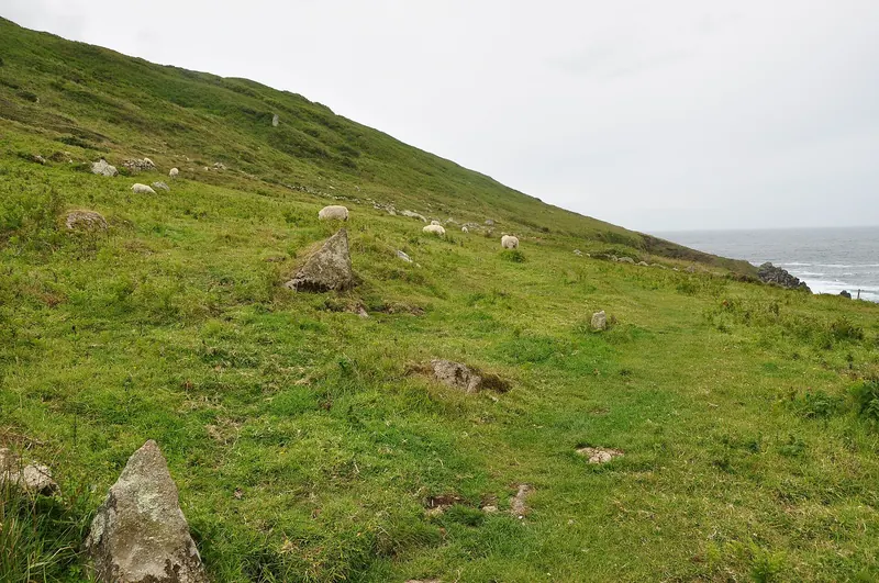 The South West Coast Path running along a Cornish clifftop