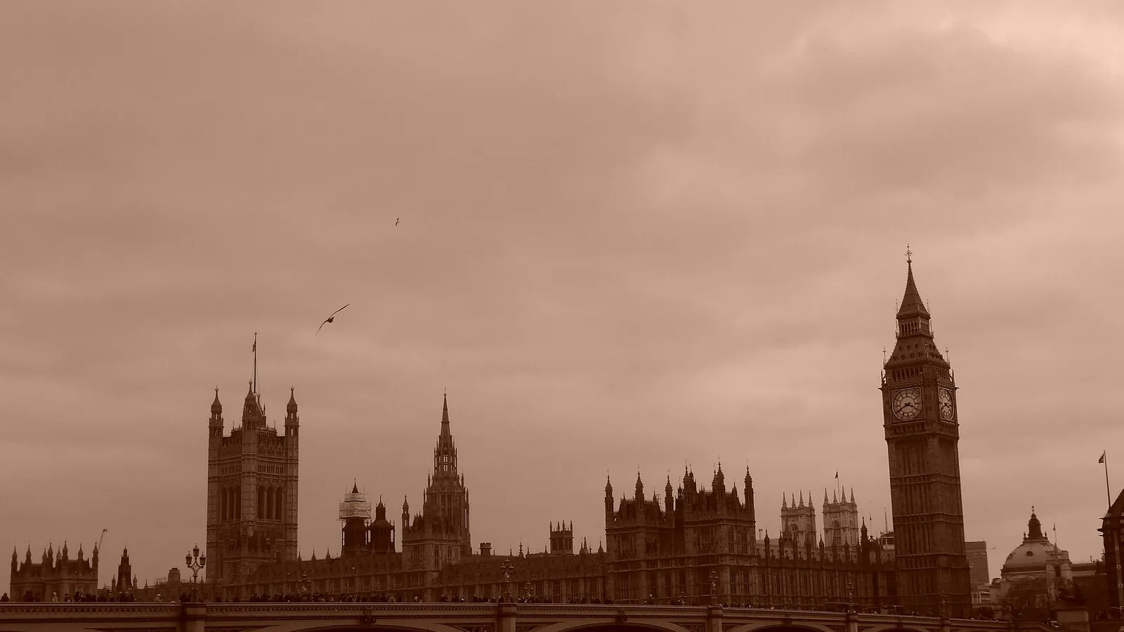 The Houses of Parliament and Big Ben seen across the Thames