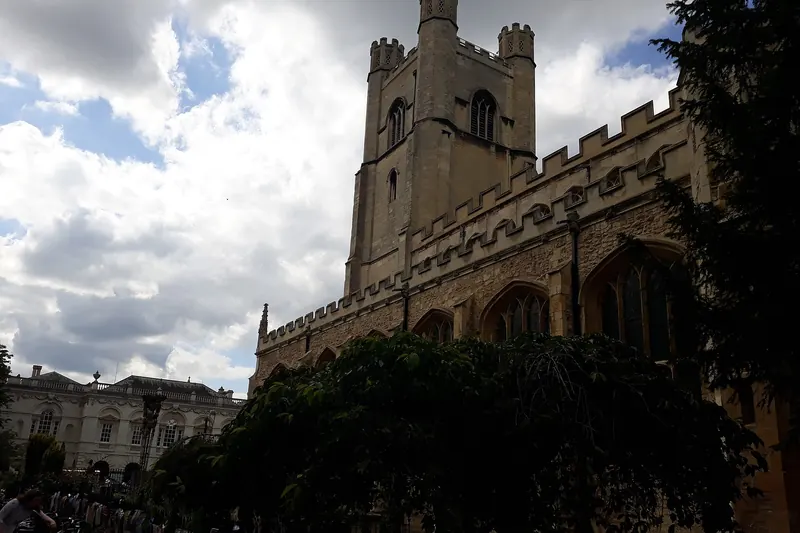 The tower of Great St Mary's Church in Cambridge