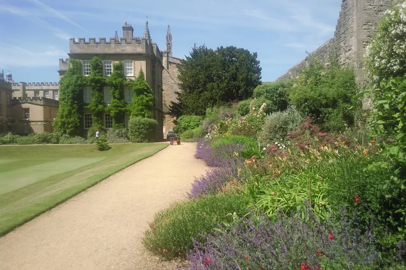 The gardens at New College, Oxford