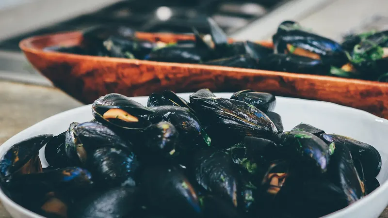 Fresh mussels, a Prince Edward Island specialty