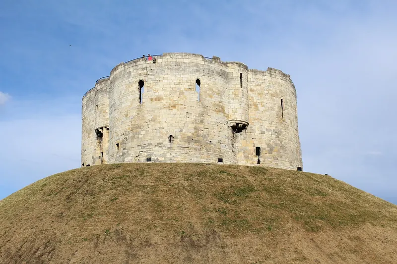 Clifford's Tower standing on its mound above York