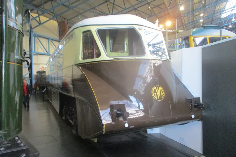 Historic locomotives inside York's National Railway Museum