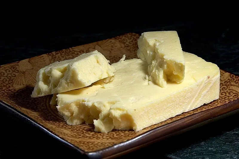A block of Wensleydale cheese