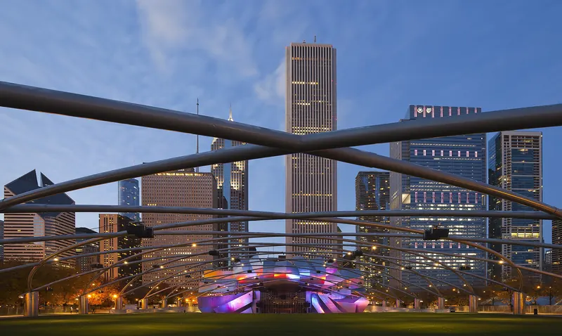 Frank Gehry's Jay Pritzker Pavilion in Millennium Park