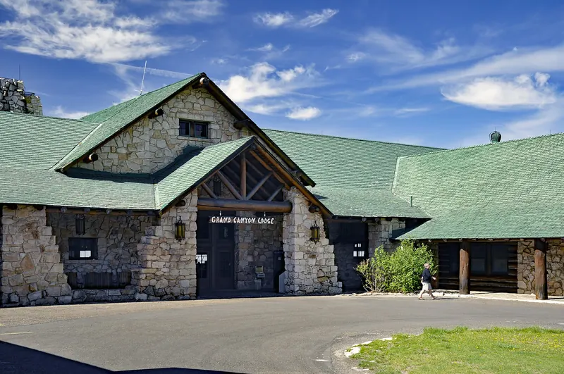 The Grand Canyon Lodge on the forested North Rim