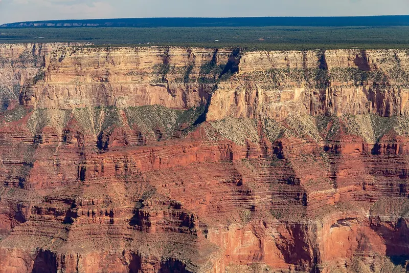 The canyon seen from the air