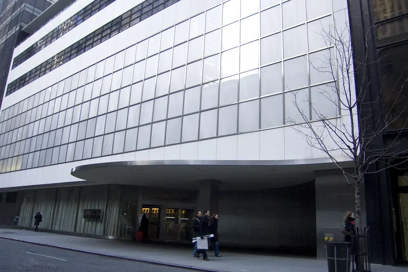 The 53rd Street entrance of the Museum of Modern Art