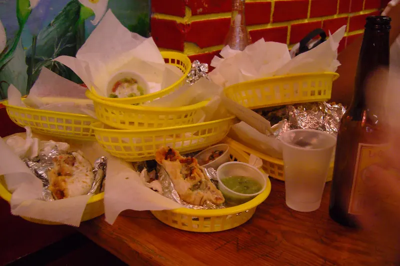 Mission burritos wrapped in foil