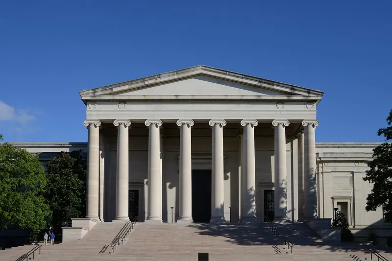 The National Gallery of Art on the National Mall