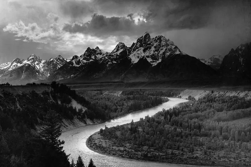 The Tetons above the Snake River