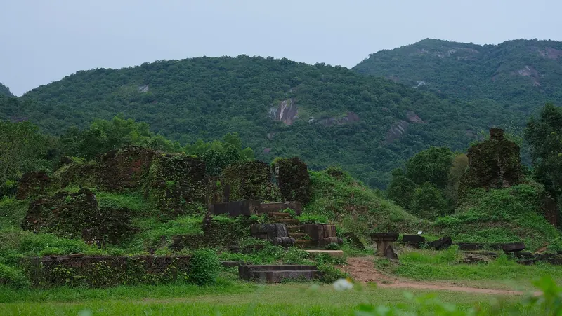 Brick towers of the Cham temple complex at My Son